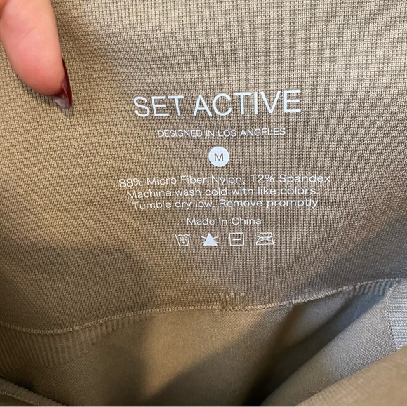 Set Active Sculptflex Seamless Active Leggings In Tan Breeze - Picture 10 of 11